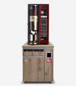 Automat vending Wittenborg W5100 Dolce Caffe semiautomat cu desk mic – cafea boabe, ciocolată, ceai pentru shop & go și coffee to go