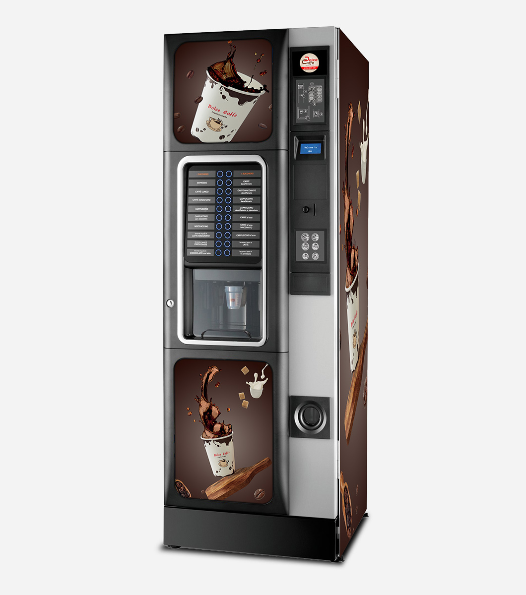 Dolce Caffe - Necta Opera automat cafea freestanding pentru spații industriale și magazine mari Dolce Caffe - Necta Opera automat cafea freestanding pentru spații industriale și magazine mari