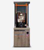 Dolce Caffe - Automat vending Rhea Cino BL Grande – cafea boabe, ciocolată, lapte, ceai – cu mobilier mare pentru magazine de cartier